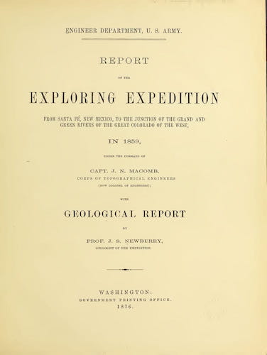 Report of the Exploring Expedition from Santa Fe (1876)