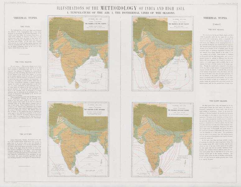 Results of a Scientific Mission to India and High Asia Atlas - Illustrations of the Meterology of India and High Asia [III] (1866)