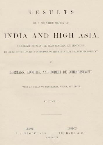 Assam - Results of a Scientific Mission to India and High Asia Vol. 1