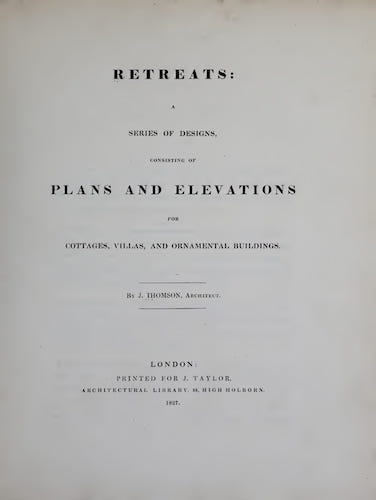 Great Britain - Retreats : A Series of Designs