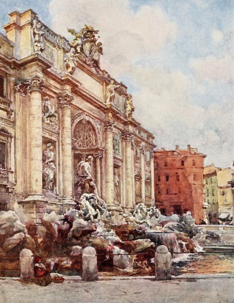 Rome, Painted and Described - Fountain of Trevi (1905)