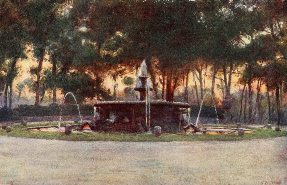 Rome, Painted and Described - Sea-horse Fountain in the Villa Borghese (1905)