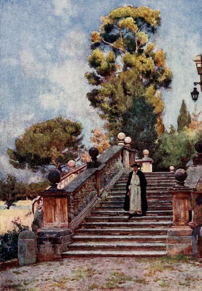 Rome, Painted and Described - Steps of the Dominican Nuns' Church of SS. Domenico and Sisto (1905)