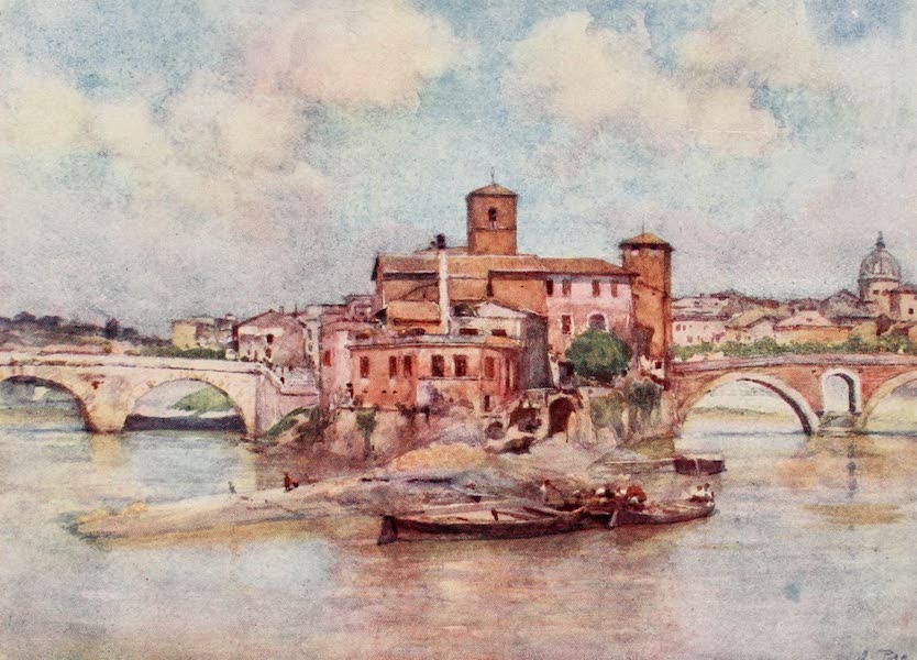 Rome, Painted and Described - Island of the Tiber - the Isola Sacra (1905)