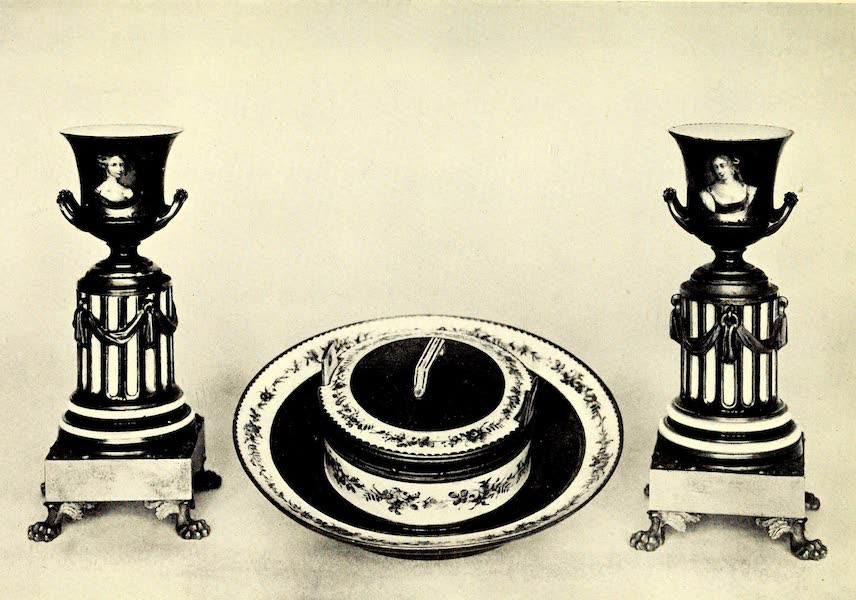 A Bleu de Roi Butter-Dish, and Vases