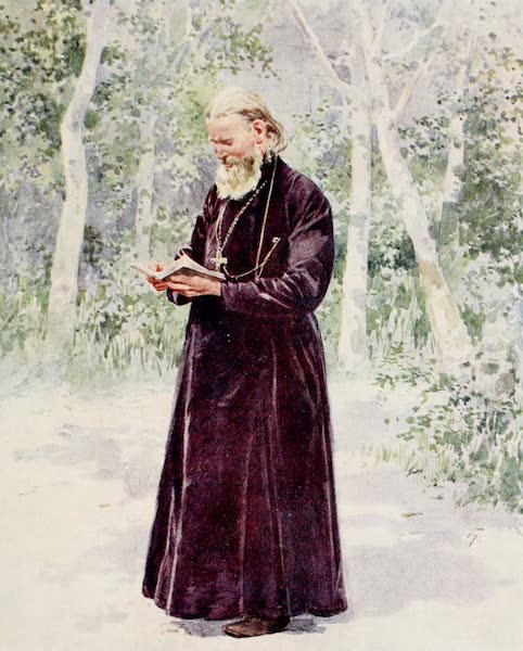 Russia, Painted and Described - The late Father John of Cronstadt in his Garden (1913)