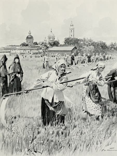 A Convent in Novogorod : Nuns Making Hay