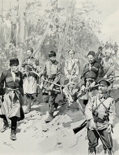 Russia, Painted and Described - Returning from a Hunt in the Caucasus (1913)
