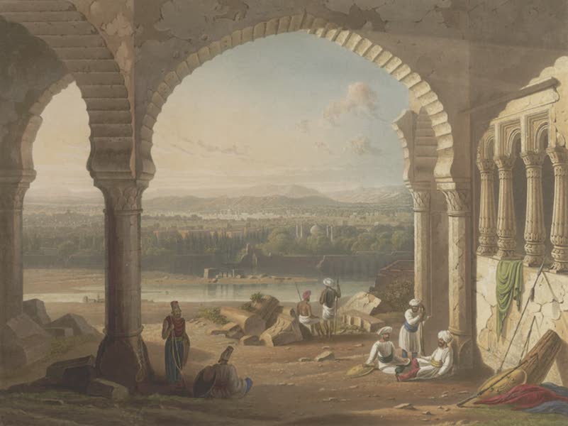 Aurangabad from the ruins of Aurungzebe's Palace, drawn in 1813