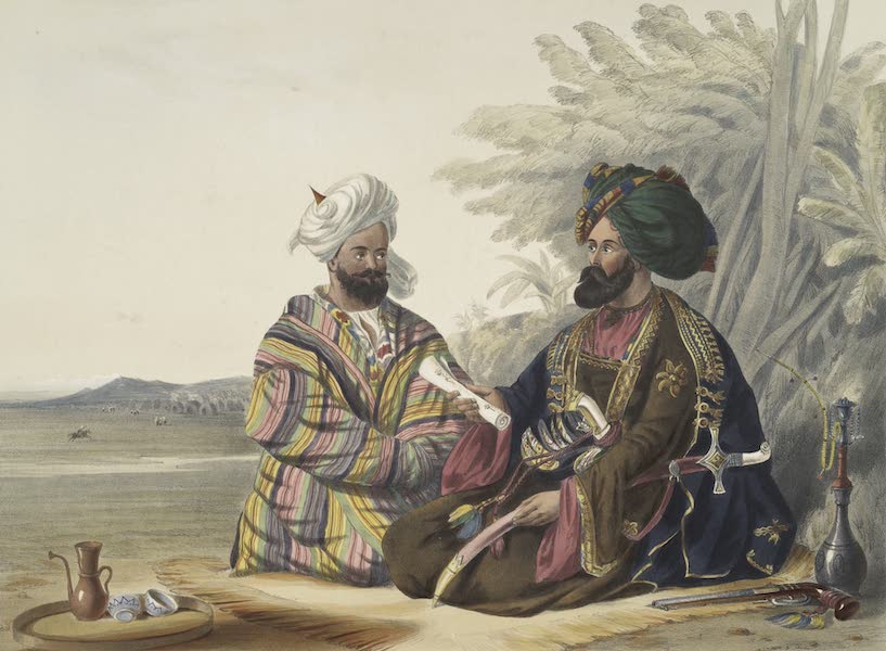 Scenery, Inhabitants, & Costumes, of Afghaunistan - Meerz Fyze, an Oosbeg elchee, or ambassador (1848)