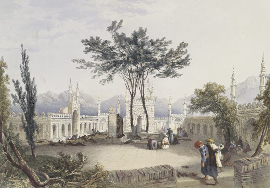 Mosque of Goolaum Hoossein Huzrut-jee, a great prophet of the Afghauns, and the tombs of the kings at Kandahar