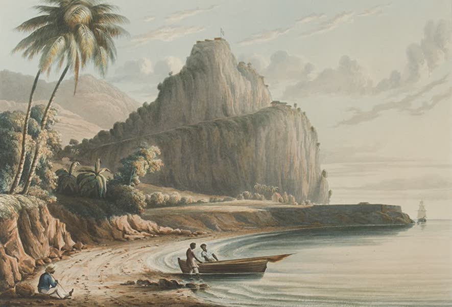 Scenery of the Windward and Leeward Islands - Brimstone Hill, St. Kitts. [Engraved by J. Harris] (1837)