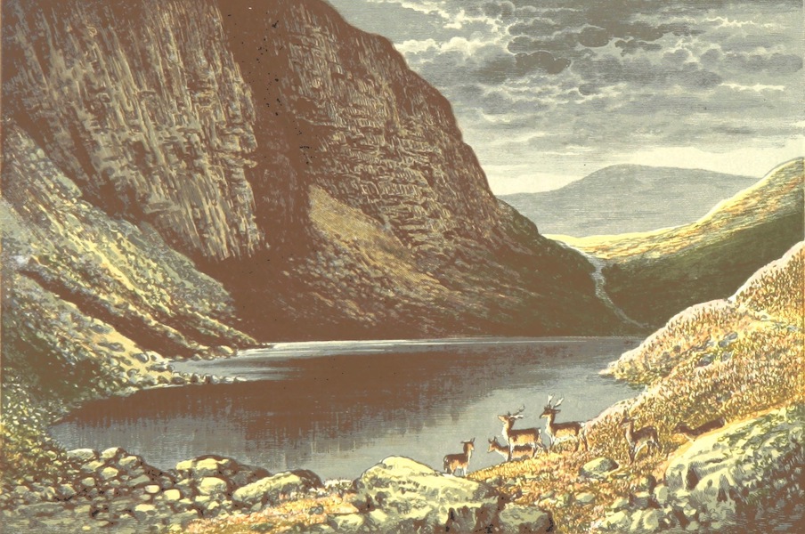 Scottish Loch Scenery - The Dhu Loch (Loch-Na-Gar) (1882)