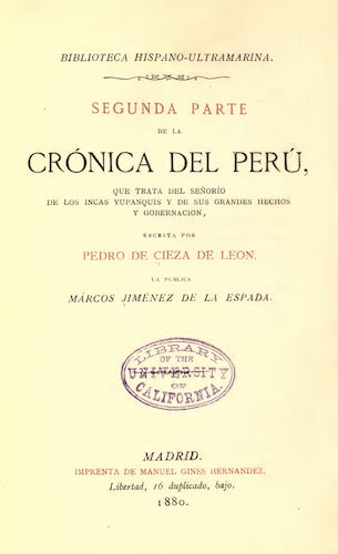 New World - Segunda Parte de La Cronica del Peru