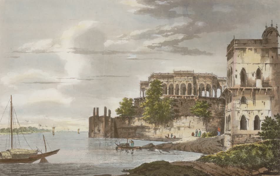 A View of the Ruins of a Palace at Gazipoor on the River Ganges