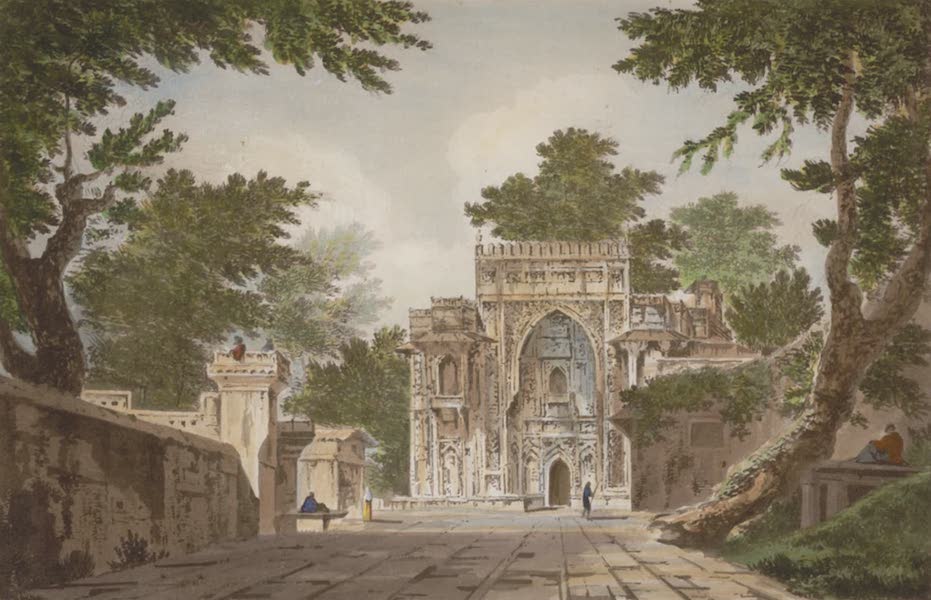 Select Views in India - A View of a Mosque at Chunar Gur (1797)