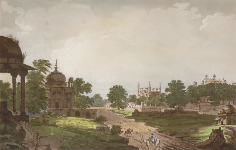 A View of Tombs at Secundrii near Agra