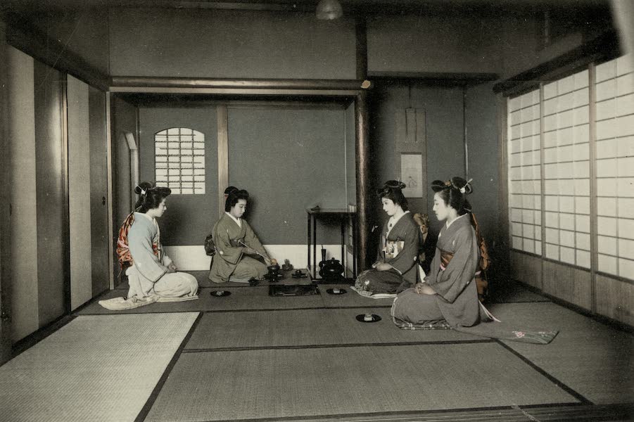 Sights and Scenes in Fair Japan - The Cha no Yu or Tea Ceremony (1910)