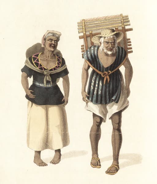 Six Months Residence and Travels in Mexico - Mexican Indians going to market (1824)