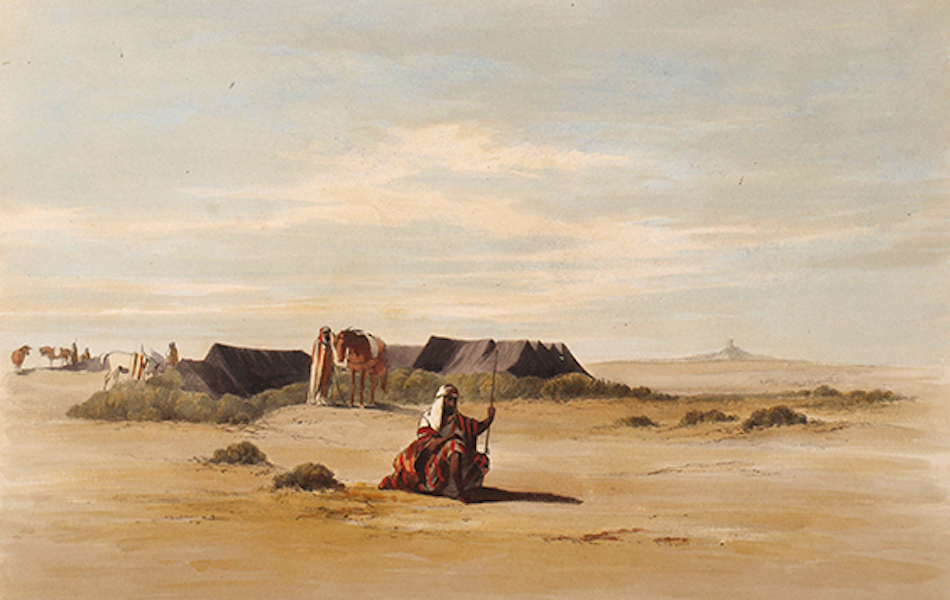 Sketches Between the Persian Gulf and Black Sea - Arab Encampment, near the Birs Nimrod (1852)