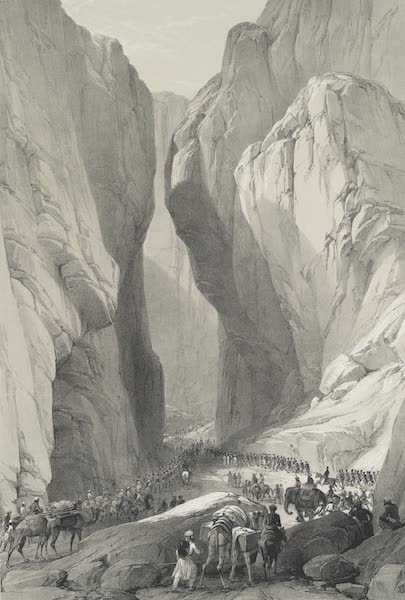 Sketches in Afghaunistan - Entrance to the Bolan Pass from Dadur (1842)