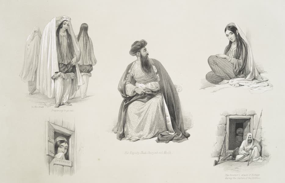 Sketches in Afghaunistan - Caubul costumes (1842)