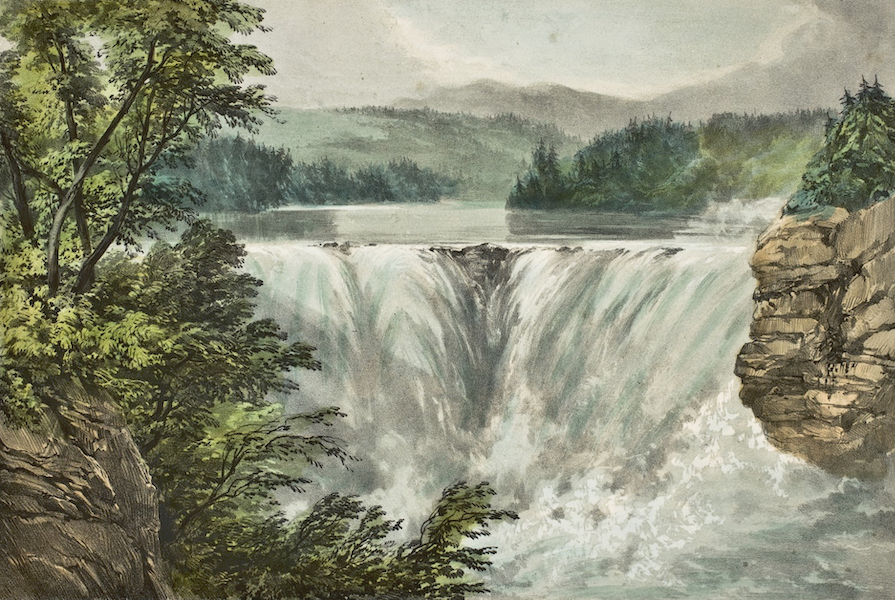 Sketches in North America and the Oregon Territory - Falls of the Kamanis Taquoir River (1848)
