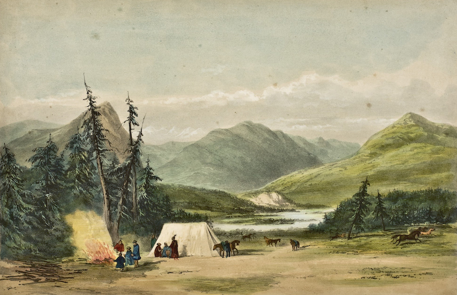 Sketches in North America and the Oregon Territory - Source of the Columbia River (1848)