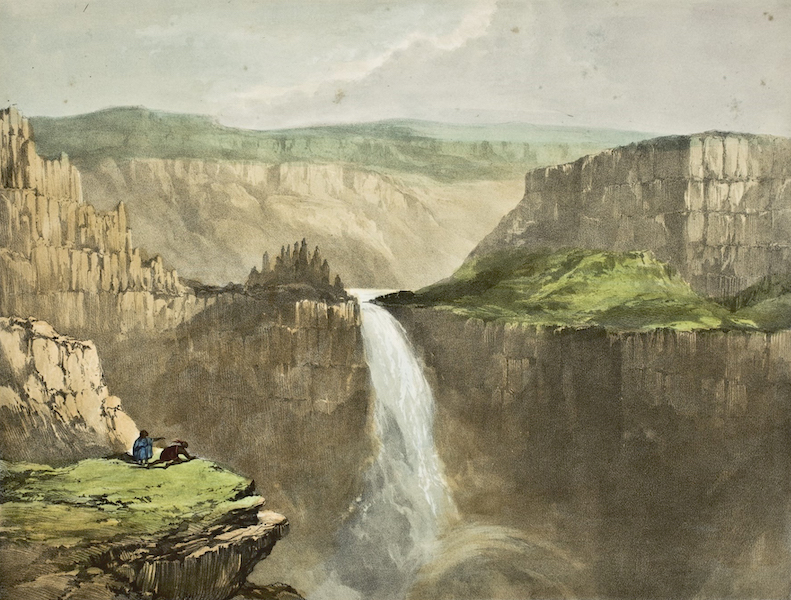 Sketches in North America and the Oregon Territory - Fall of the Peloos River (1848)