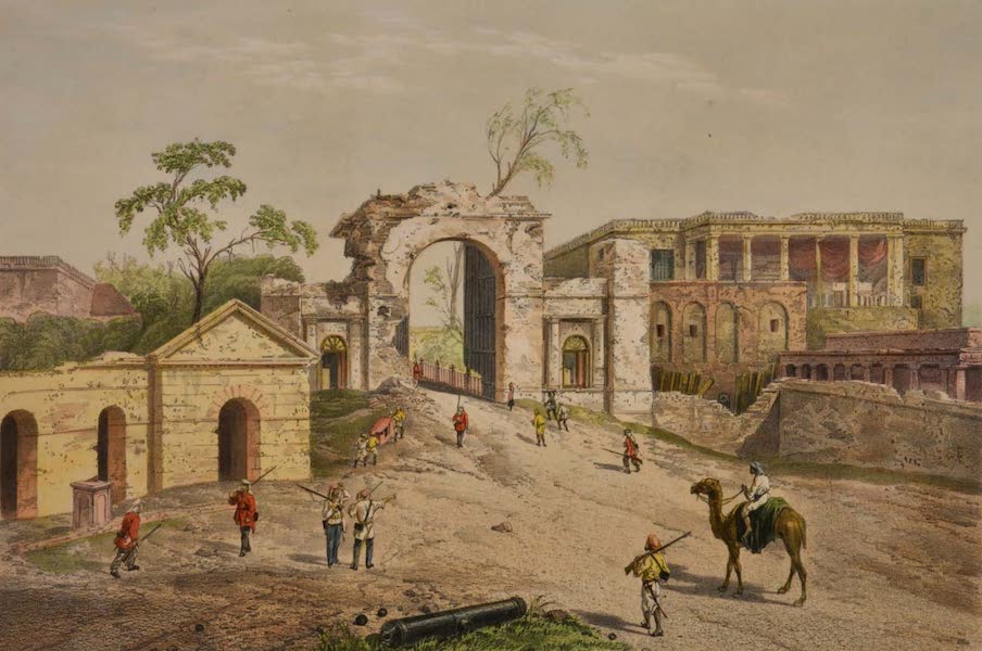 Sketches and Incidents of the Siege of Lucknow - The Baillie Guard Battery and Hospital (1857)