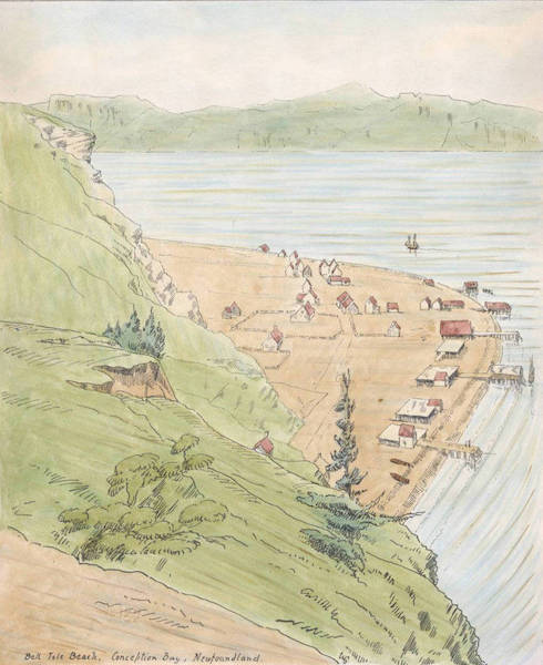 Sketches of Newfoundland and Labrador - Bell Isle Beach (1858)