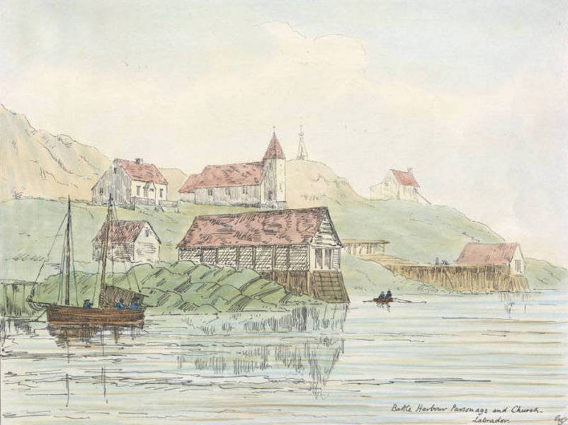 Sketches of Newfoundland and Labrador - Battle Harbour [I] (1858)