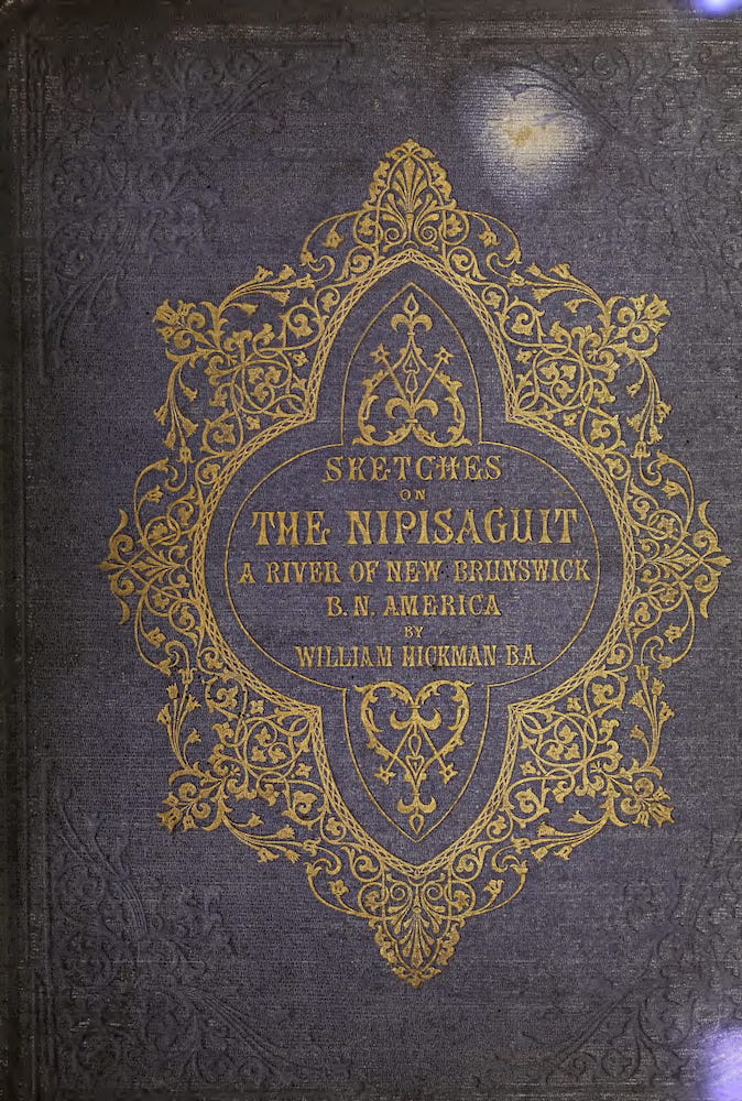 Sketches on the Nipisaguit - Book Cover (1860)
