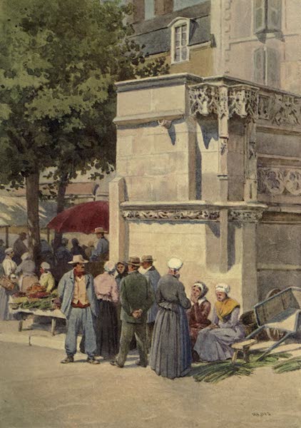 Blois, The Fountain of Louis XII., in the Market-place