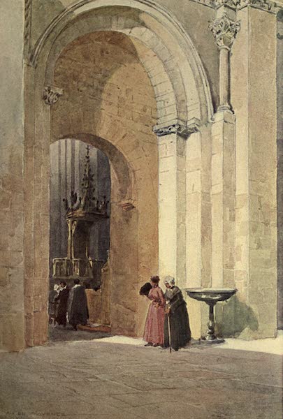 Sketches on the Old Road Through France to Florence - Aix-en-provence, Romanesque Arch in the Ancient Cathedral of St. Sauveur, 1103 (1904)