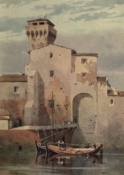 Sketches on the Old Road Through France to Florence - Pisa, Torre Guelfa (1904)