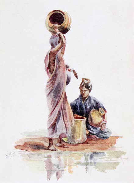 A Canarese Woman drawing Water