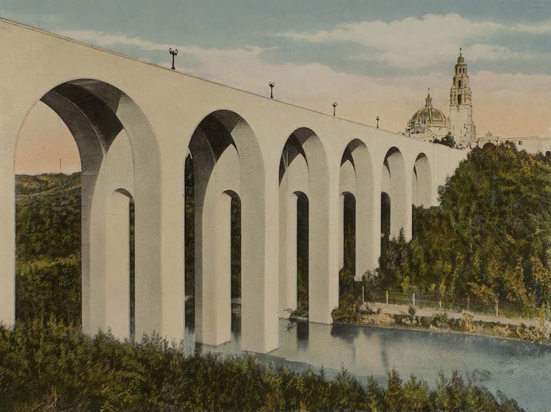 Souvenir from San Diego and Vicinity California - Puente del Cabrillo (1915)