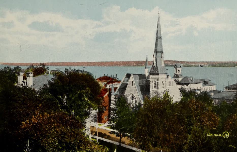 Souvenir of Brockville, Ont. - Looking towards River from Court House (1910)