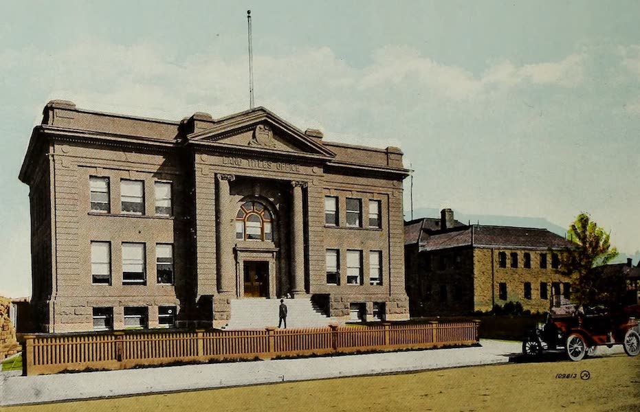 Souvenir of Calgary, Alta. - Land Titles Office and Old Court House (1912)