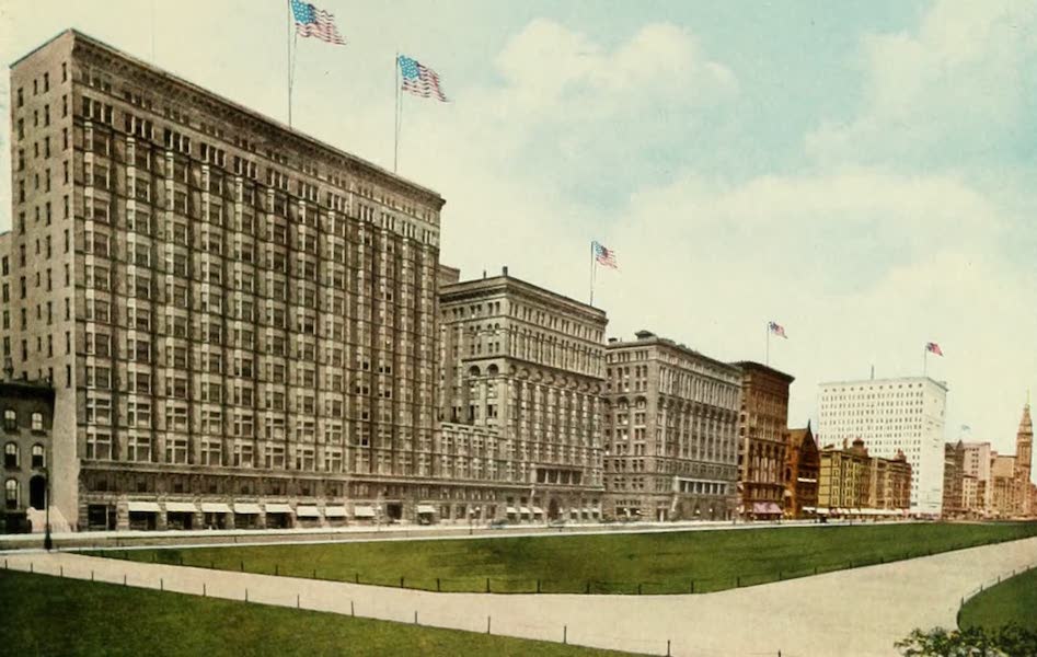 Souvenir of Chicago in Colors - Congress Hotel and Annex (1910)