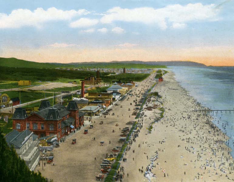 Souvenir of San Francisco, California - Ocean Boulevard and Bathing Beach from Cliff House (1914)