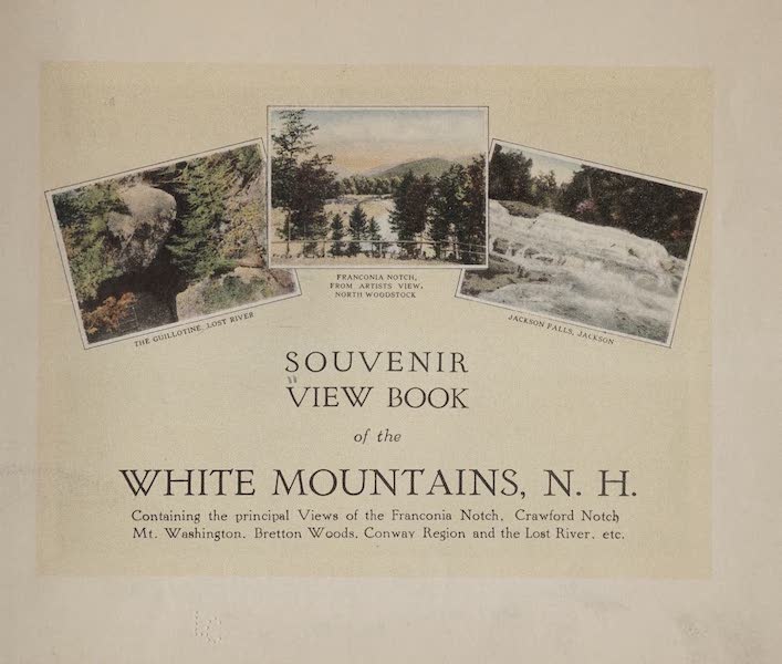 Souvenir View Book of the White Mountains - Title Page (1923)