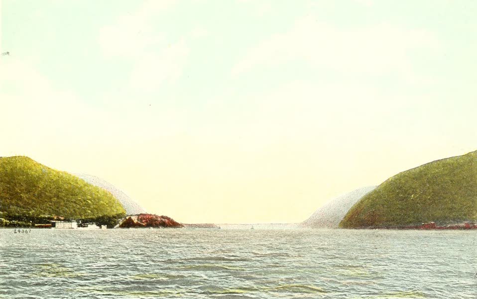 Souvenir Views of the Hudson River Vol. 1 - Entering the Hudson Highlands from the North (1909)