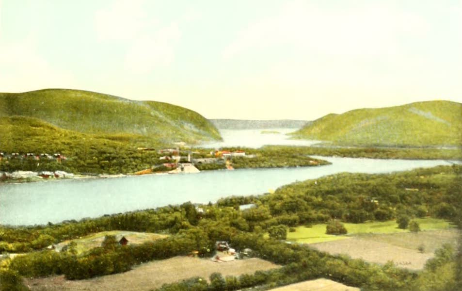 Souvenir Views of the Hudson River Vol. 2 - West Point and Northern Gate to Hudson Highlands from Osborne Castle (1909)