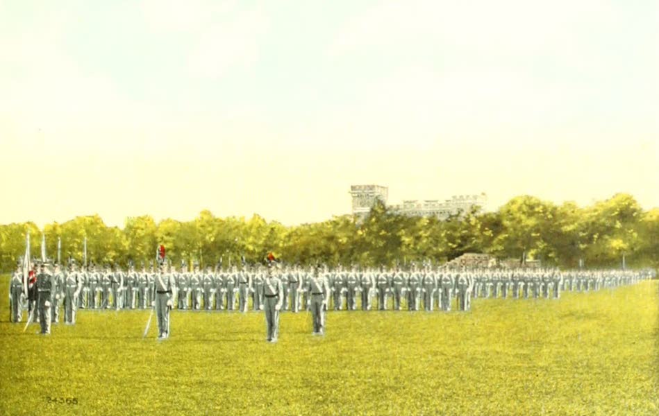 Souvenir Views of the Hudson River Vol. 2 - Saturday Inspection of Corps of Cadets, West Point, N.Y. (1909)