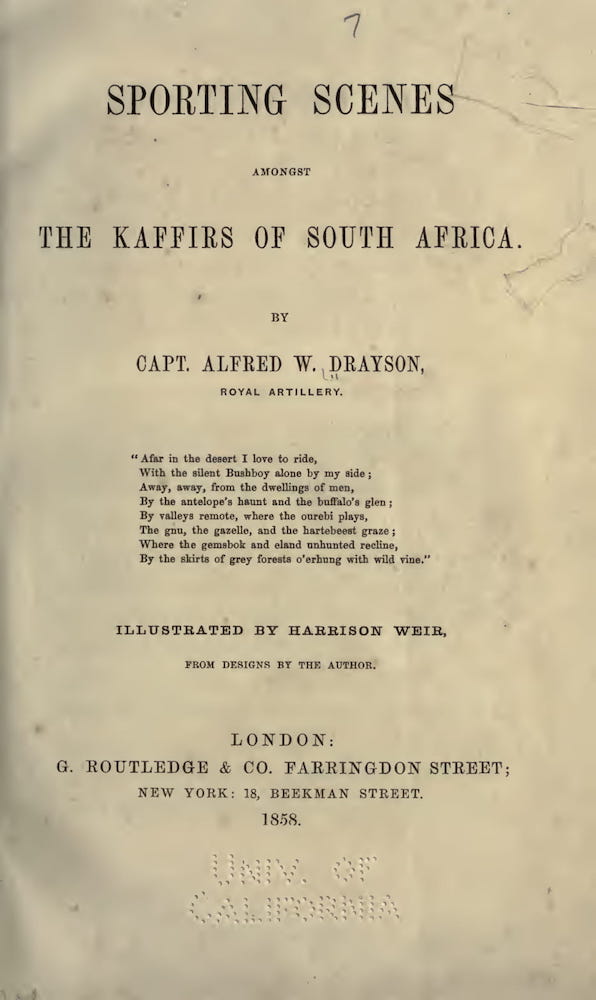 California Digital Library - Sporting Scenes Amongst the Kaffirs of South Africa