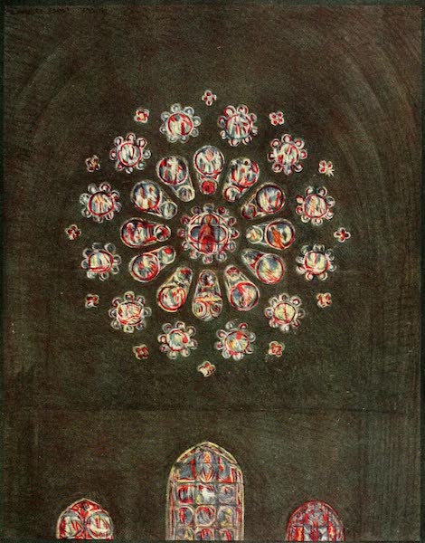 Stained Glass of the Middle Ages in England and France - Western Lancets and Rose, Chartres Cathedral. Twelfth and thirteenth centuries (1913)