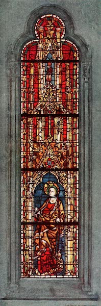 Stained Glass of the Middle Ages in England and France - St. Margaret, west window of north aisle of nave, York Minster. Fourteenth century (1913)