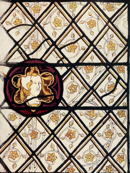 Stained Glass of the Middle Ages in England and France - Grisaille pattern and boss from Plate  (1913)